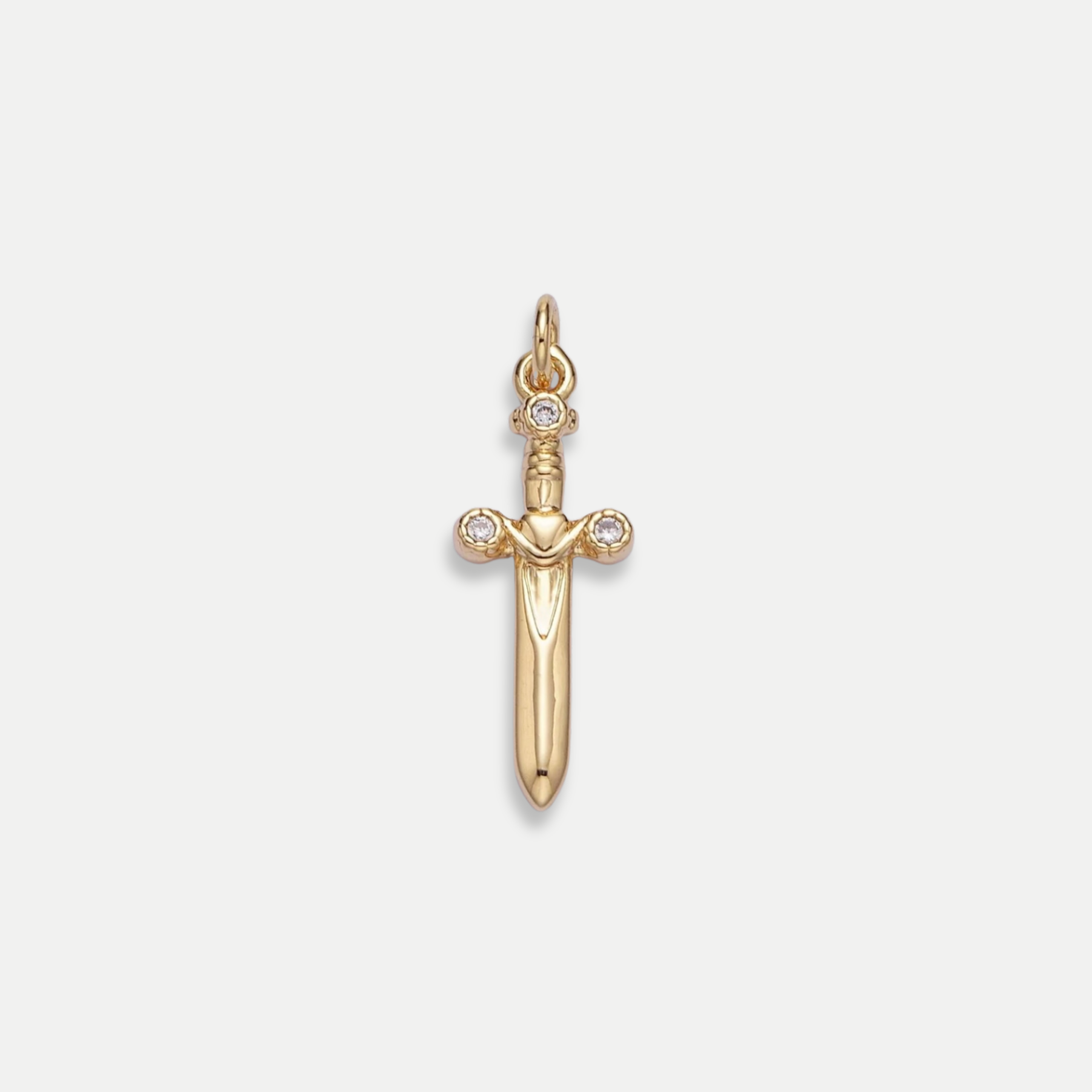 Sword Charm Simple Stones