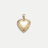Engraveable Heart Locket Charm