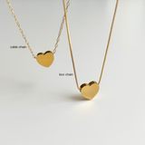 Engraved Heart Necklace