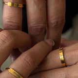 Engraved Dainty Ring