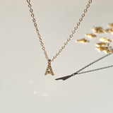 Diamond Initial Necklace