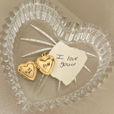 Engraveable Heart Locket Charm