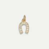 Diamond Horseshoe Charm