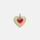 Sunburst Heart Charm