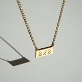 Angel Number Bar Necklace