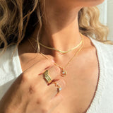 Sienna Opal Moon Ring