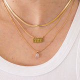 Angel Number Bar Necklace